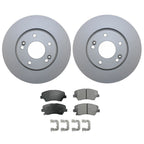 Front Brake Kit 280mm Rotors & Akebono Ceramic Pads for Elantra Veloster Forte (2011–2023)