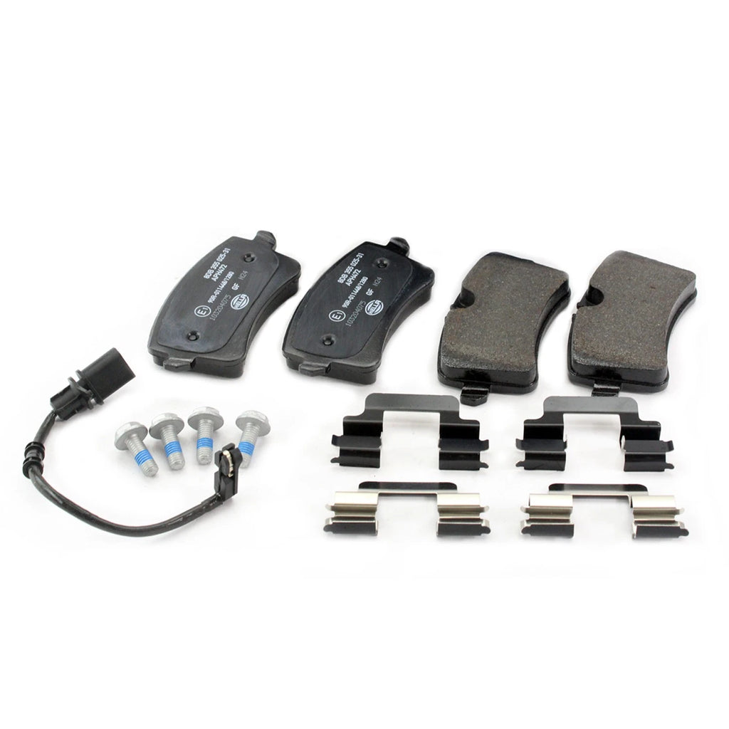 Set of 4 Hella Rear Low-Met Disc Brake Pads for Audi A6 A6 Quattro