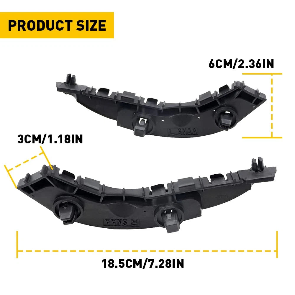 Set of 2 Front Bumper Retainer Brackets for Honda Civic (2006-2011)