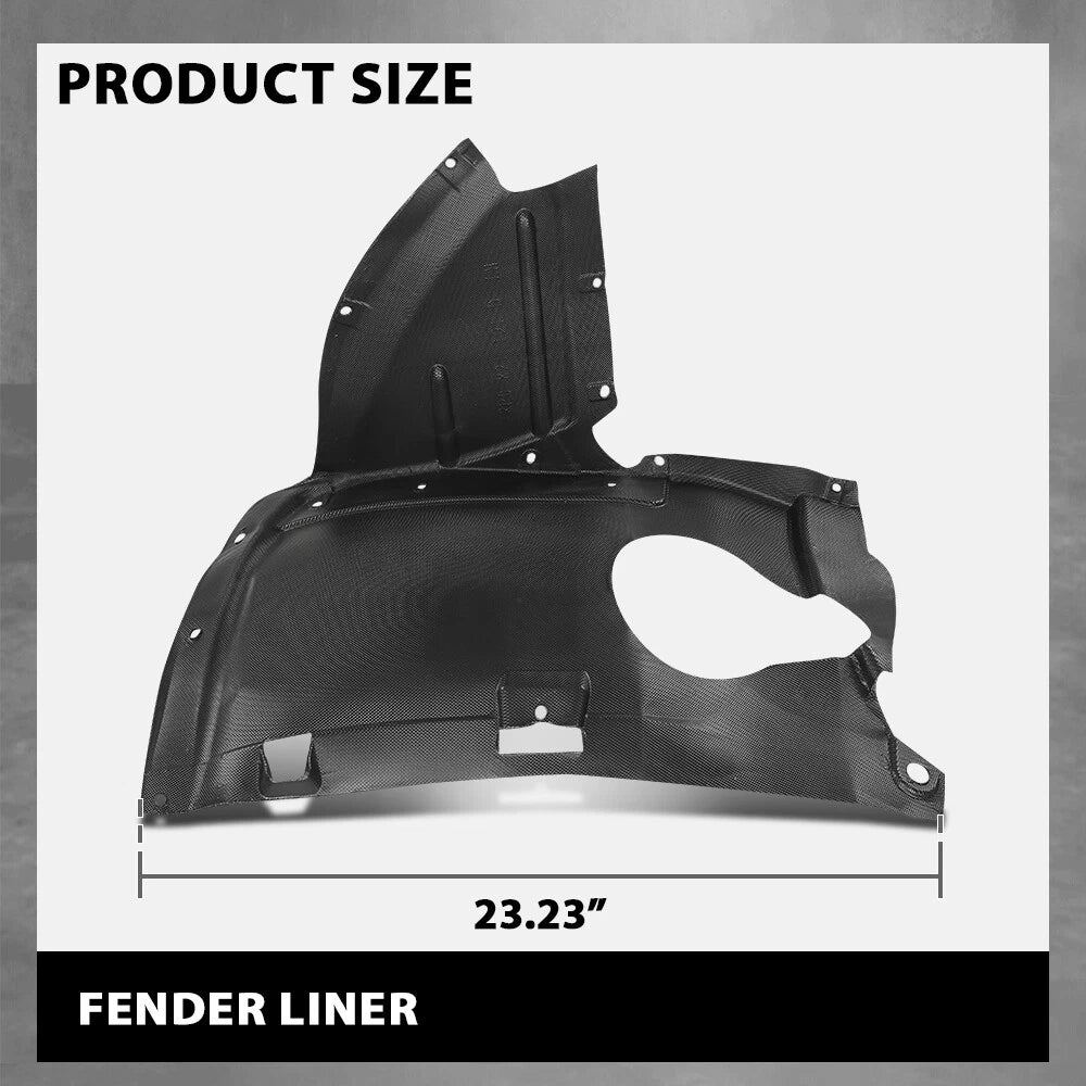 Front Left Fender Liner Splash Shield for Audi A3 (2009–2011)