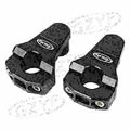 2X 7/8" CNC Handlebar Mount Clamp Riser for Honda Yamaha Suzuki Kawasaki BMW
