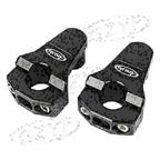 2X 7/8" CNC Handlebar Mount Clamp Riser for Honda Yamaha Suzuki Kawasaki BMW