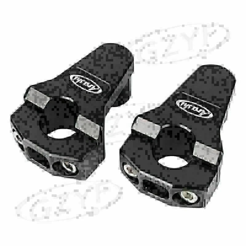 2X 7/8" CNC Handlebar Mount Clamp Riser for Honda Yamaha Suzuki Kawasaki BMW
