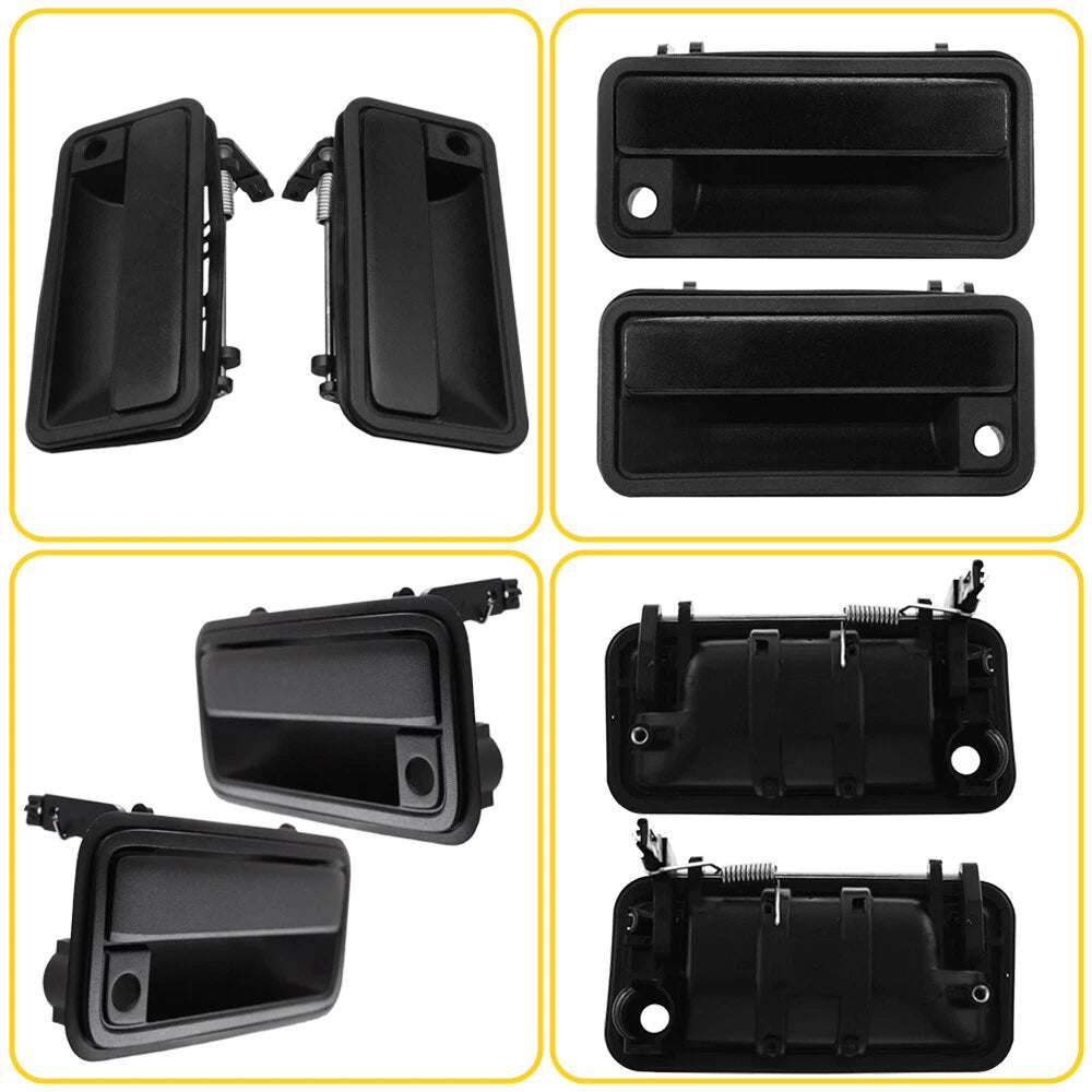 Pair Front Exterior Door Handles for Chevy GMC C1500 (1988–1994)