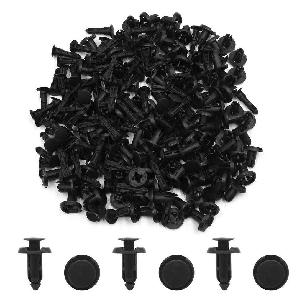 100 Pcs Black Bumper Rivets Retainer Fasteners for Toyota Prado Corolla RAV4 