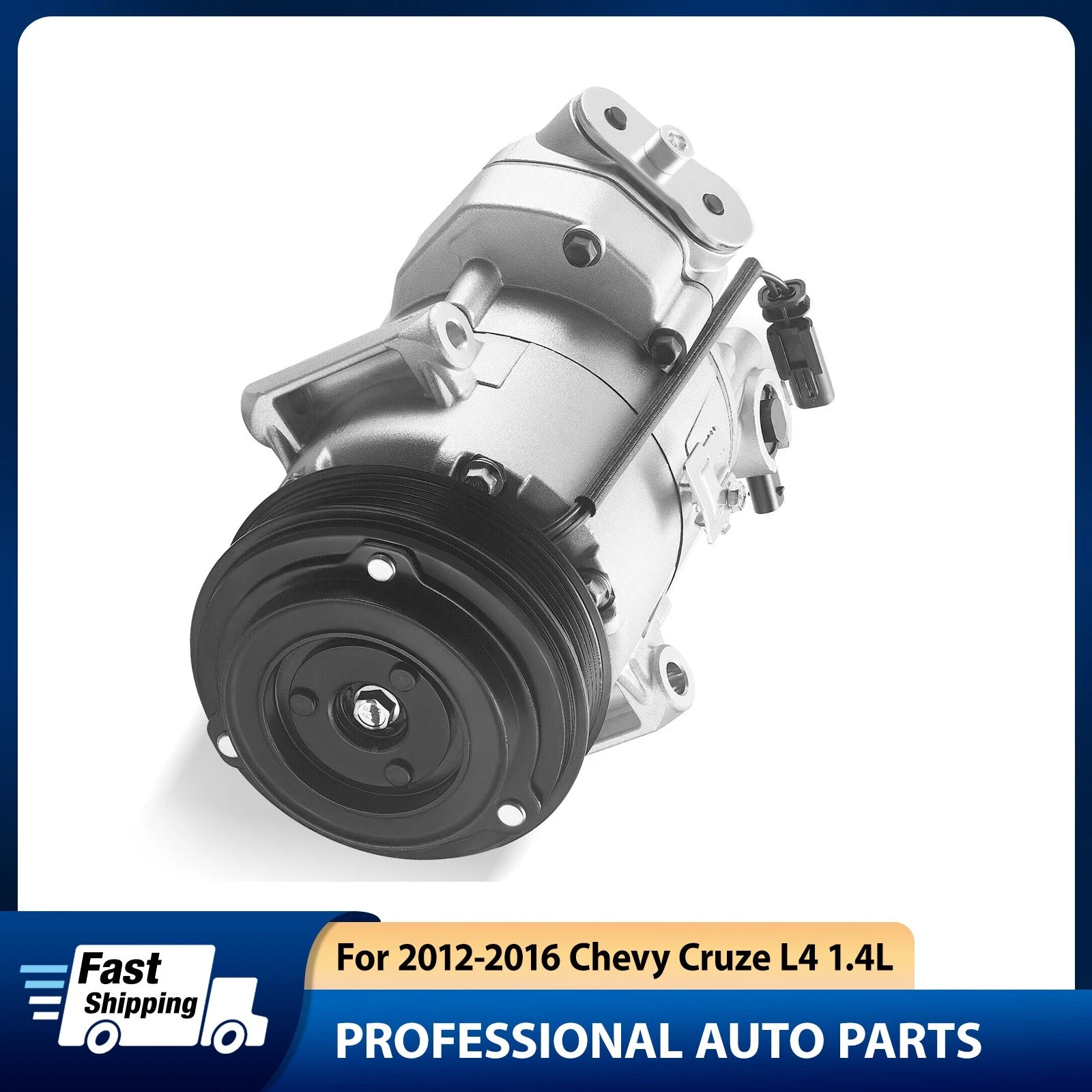 A/C Compressor with Clutch for Chevrolet Cruze (2012–2016) L4 1.4L