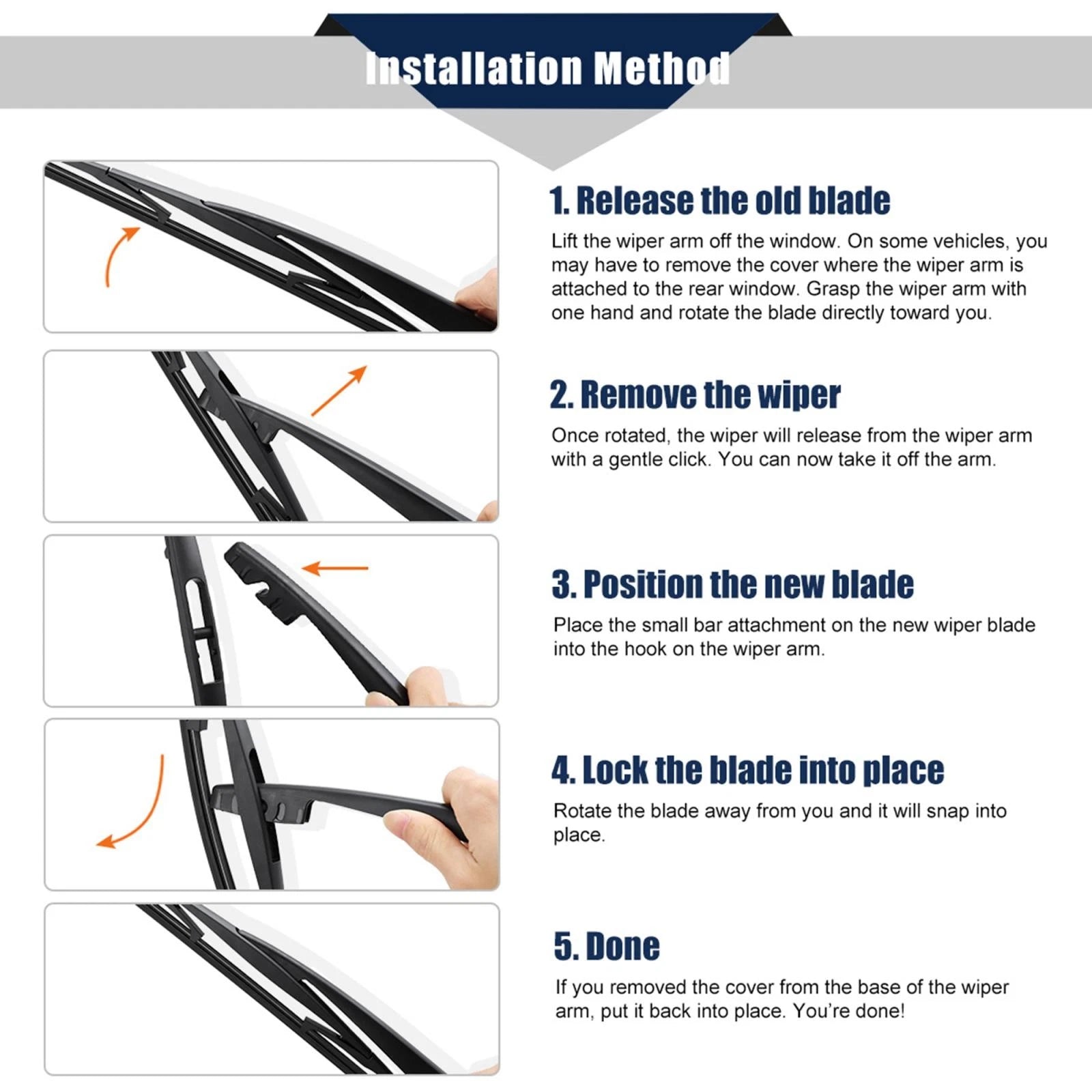 300mm Rear Wiper Blade for Honda Civic Tourer (2013–2016)