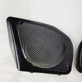 Set of 2 Gloss Black Grills for Harley-Davidson Road Glide (OEM 76001323, 76001324)