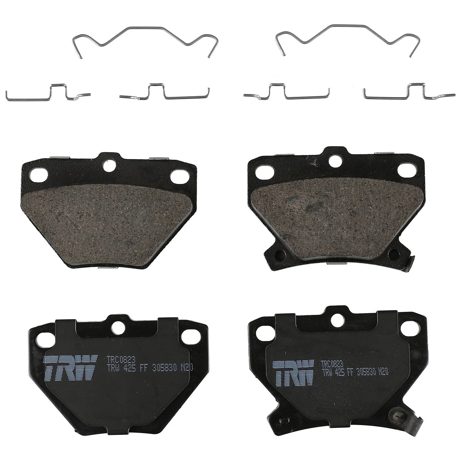 Set of 4 Disc Brake Pads for Toyota Matrix (2003–2008)