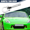 Tow Hook Screw for Nissan (Silver Tone Round Front Rear Bumper)
