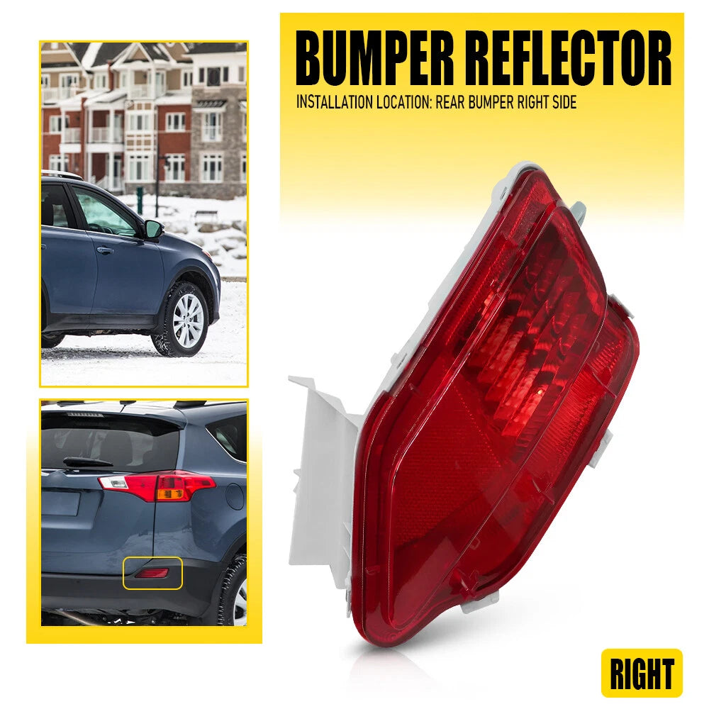 Right Rear Bumper Reflector Light for Toyota RAV4 (2013–2015)