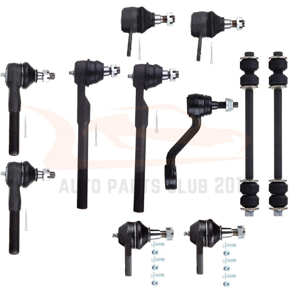 11Pcs Suspension Ball Joints Sway Bar Tie Rod for Dodge Ram 1500 (2000–2001)