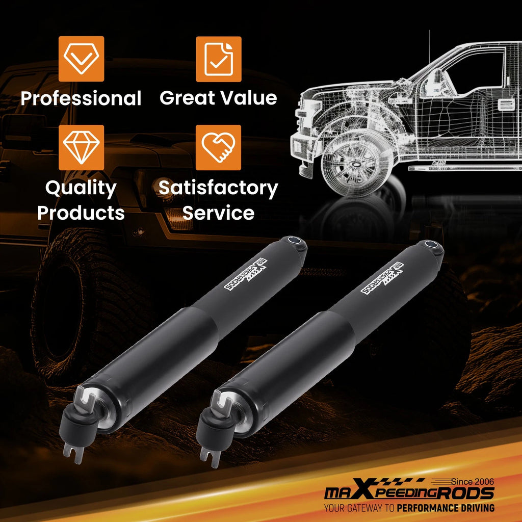 Set of 2 Rear Drop Shocks for Chevy GMC C1500 (1988–1998) 2WD