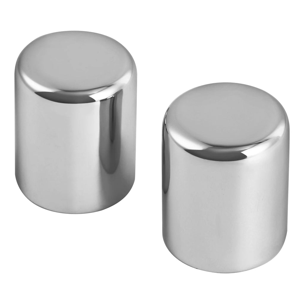 2X Chrome Docking Hardware Point Cover Kit for Harley Softail Dyna Touring