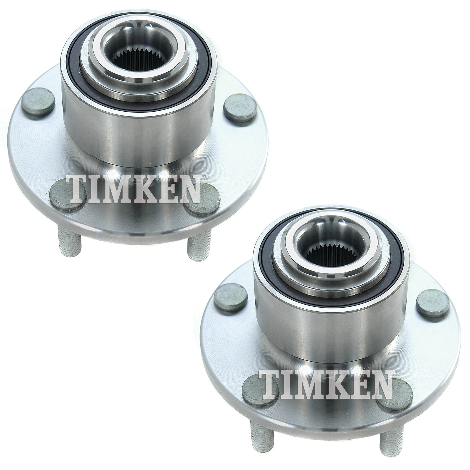 Set of 2 Timken Front Wheel Bearing and Hub Kits for Mazda 3 (2004–2013)