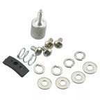 Chrome Switch Housing Covers + 6 x Hand Control Button Caps for Harley Softail