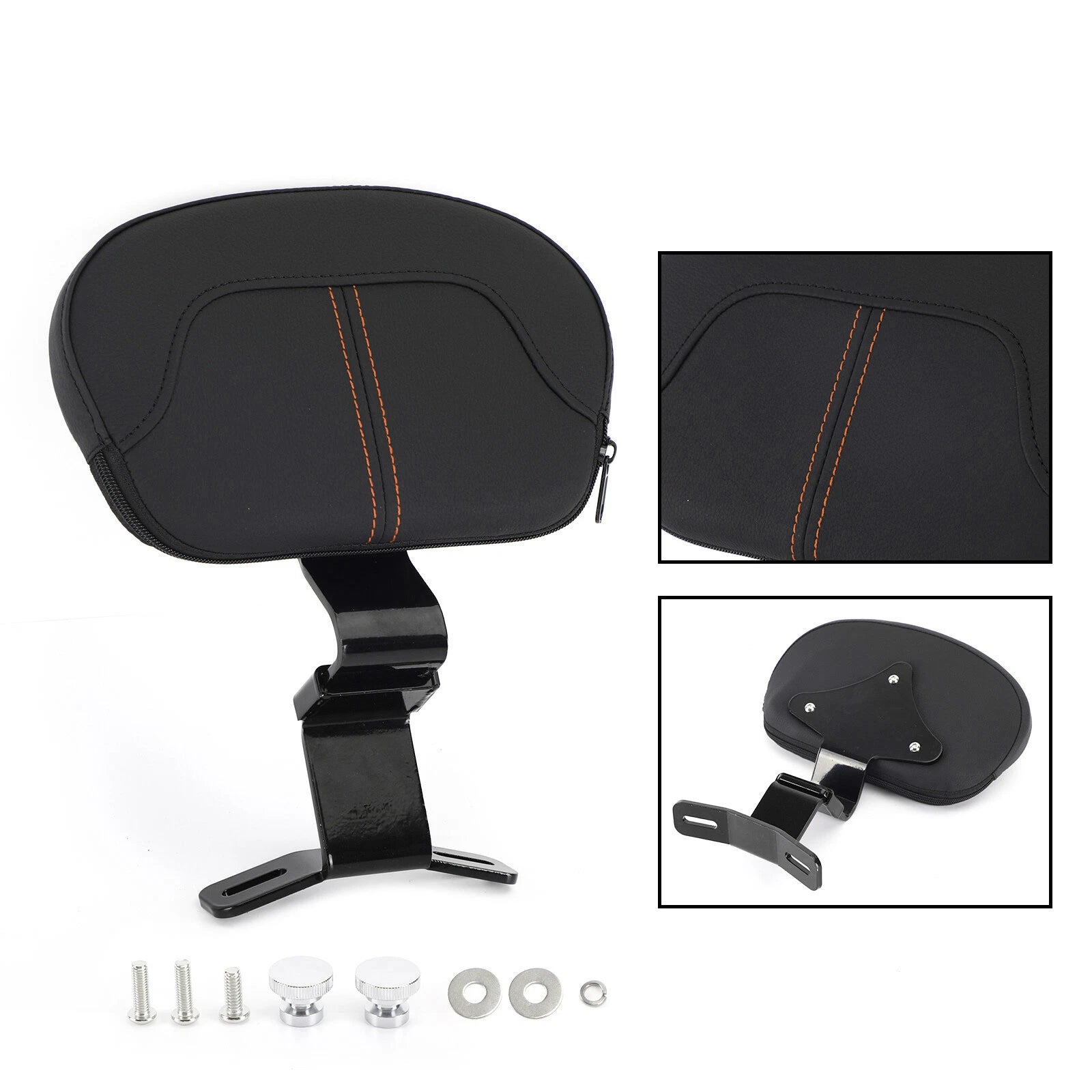 Driver Backrest Pad for Harley Touring CVO Street Glide Road King (2009–2021) Orange