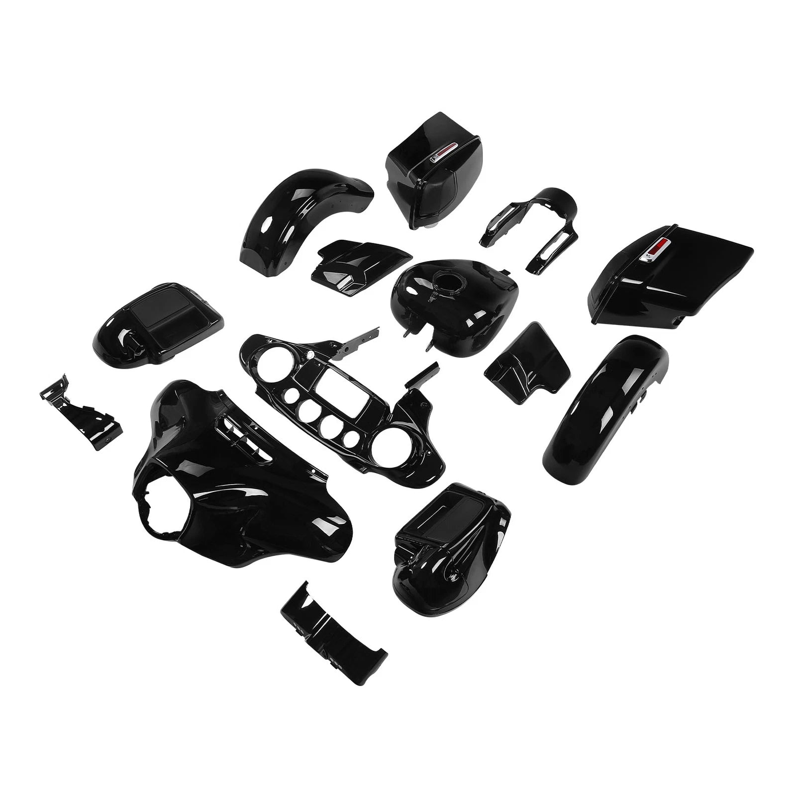 Fairing Bodywork Paint Set for Harley Touring CVO Street Glide (2014–2023) Vivid Black
