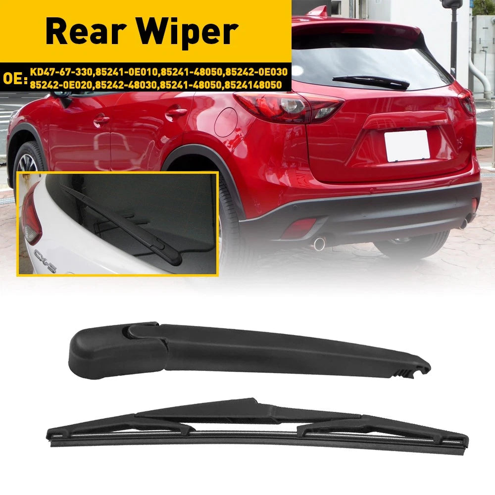 Set of 2 Rear Window Wiper Arm & Blade for Lexus RX400H (2006–2008)