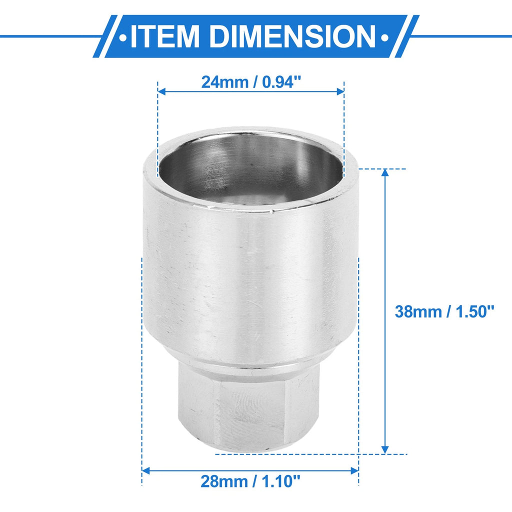 Type S Wheel Lock Lugnut Antitheft Key Socket for Skoda VW 