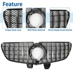 Front Upper Bumper Grille for Mercedes-Benz V-Class (2020) Chrome Silver Tone