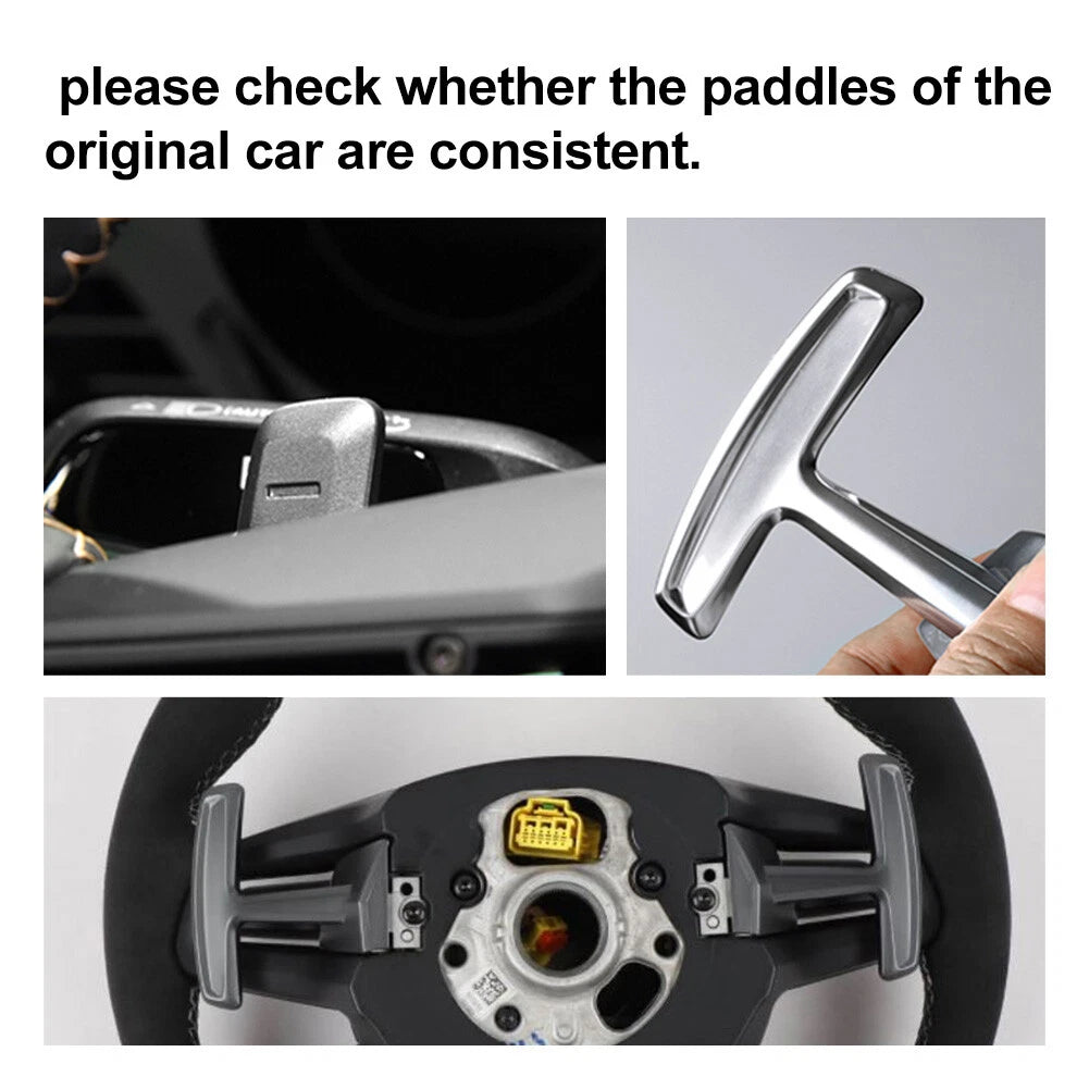 Steering Wheel Shifter Paddle Extend for Porsche Macan 911 Panamera (2014–2023) Carbon Look