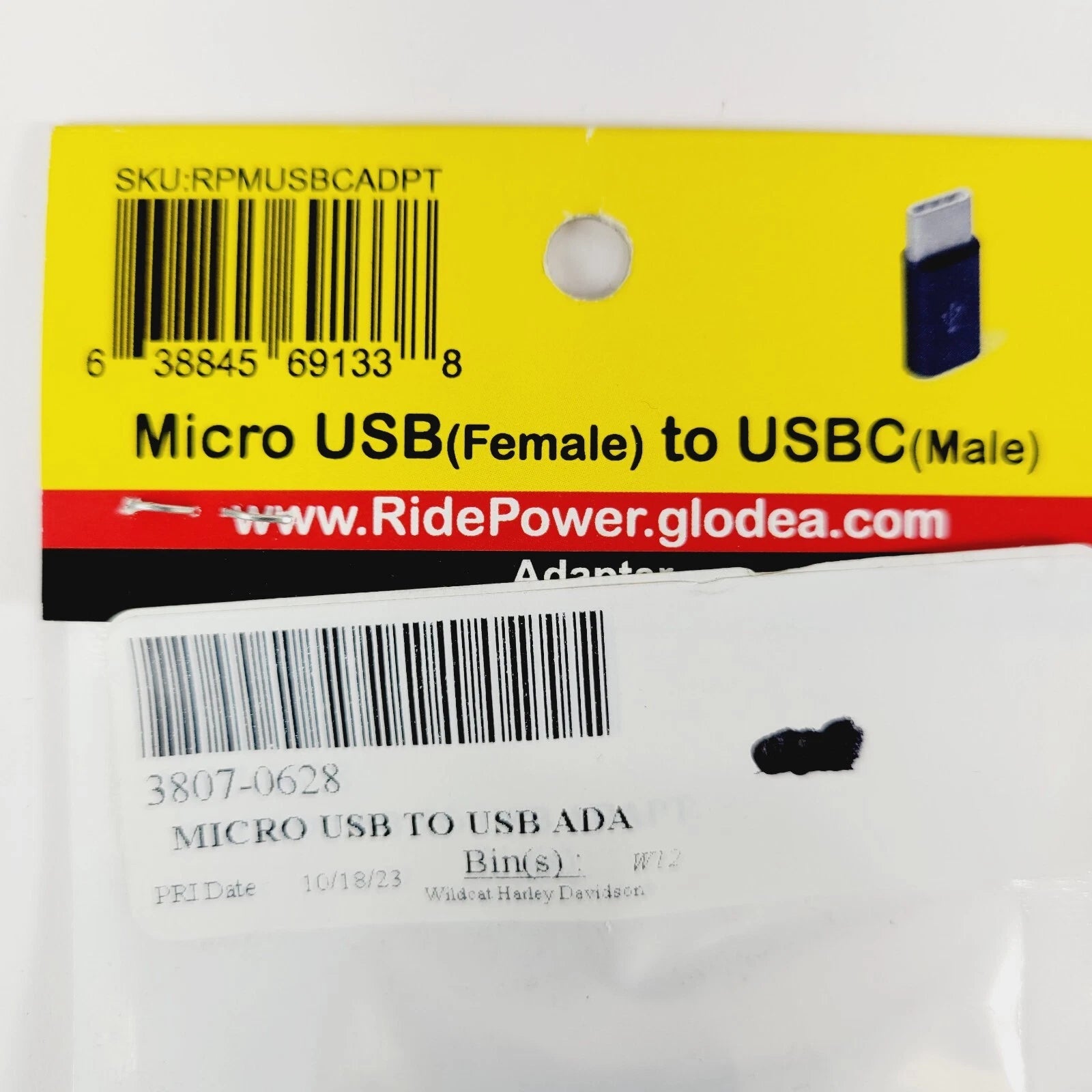 Micro USB Female to USBC Adapter for RidePower (2015–2023)