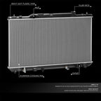 Aluminum Core Radiator for Toyota Solara 2.4L (2002–2003) DPI2623