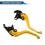 Adjustable Short Brake Clutch Levers for Honda VFR750 (1991–1997) - Gold Tone