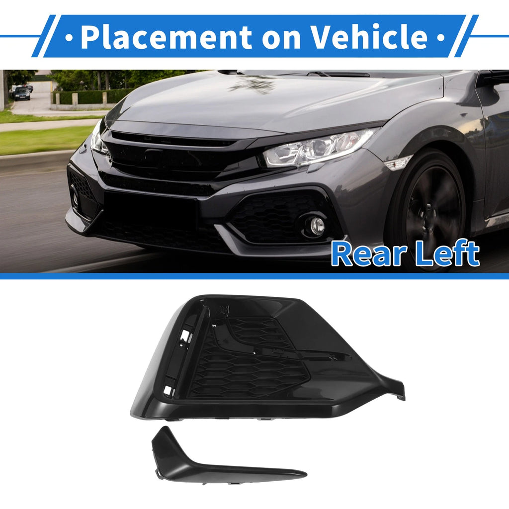 Rear Left Fog Light Grill No. 71518TGGA50 for Honda Civic Hatchback (2020–2021)