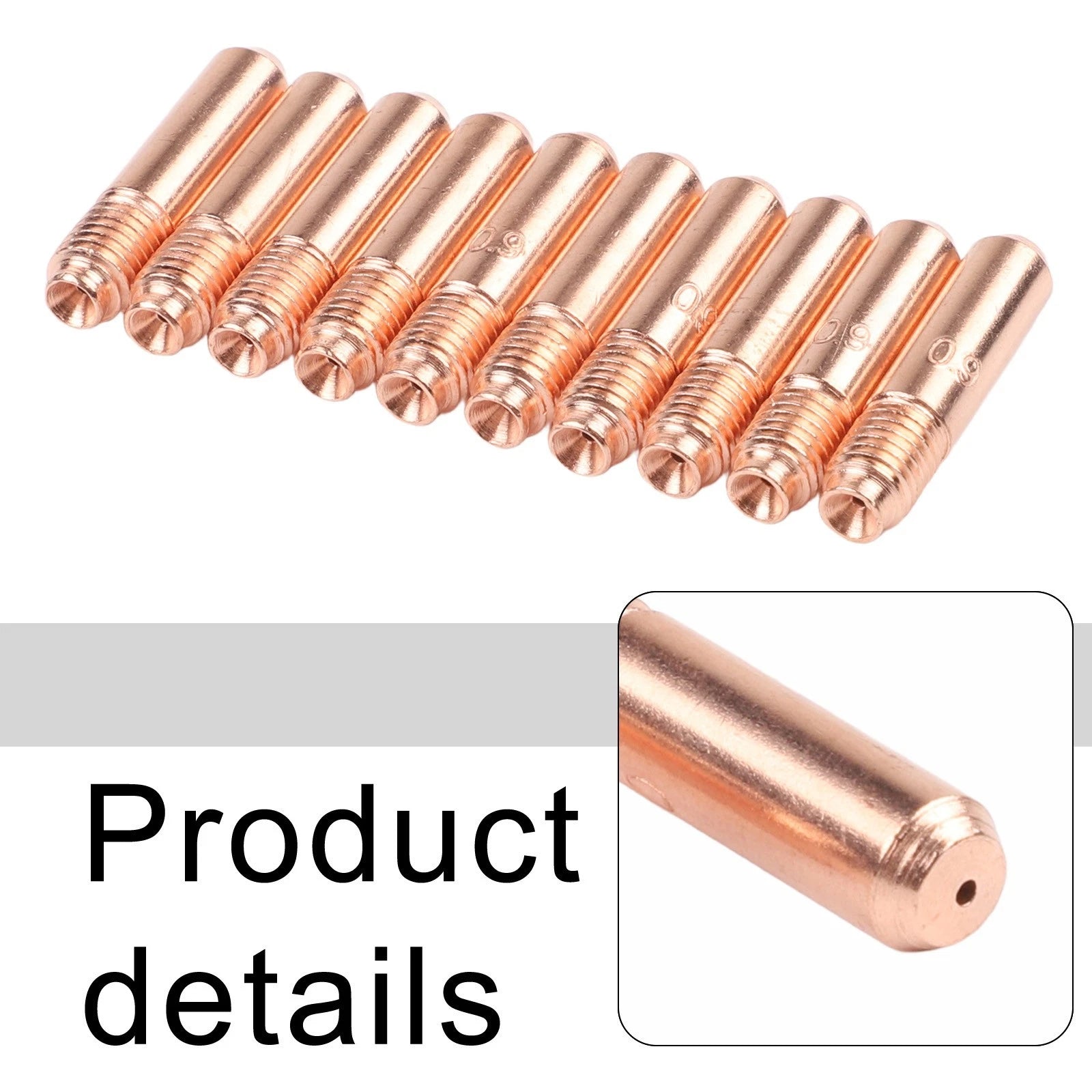 10pcs Copper Contact Tips for Miller Hobart MIG Welding Torch 000068
