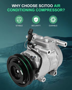 A/C Compressor for Kia Rio, Rio5 (2007–2011) CO 10980C