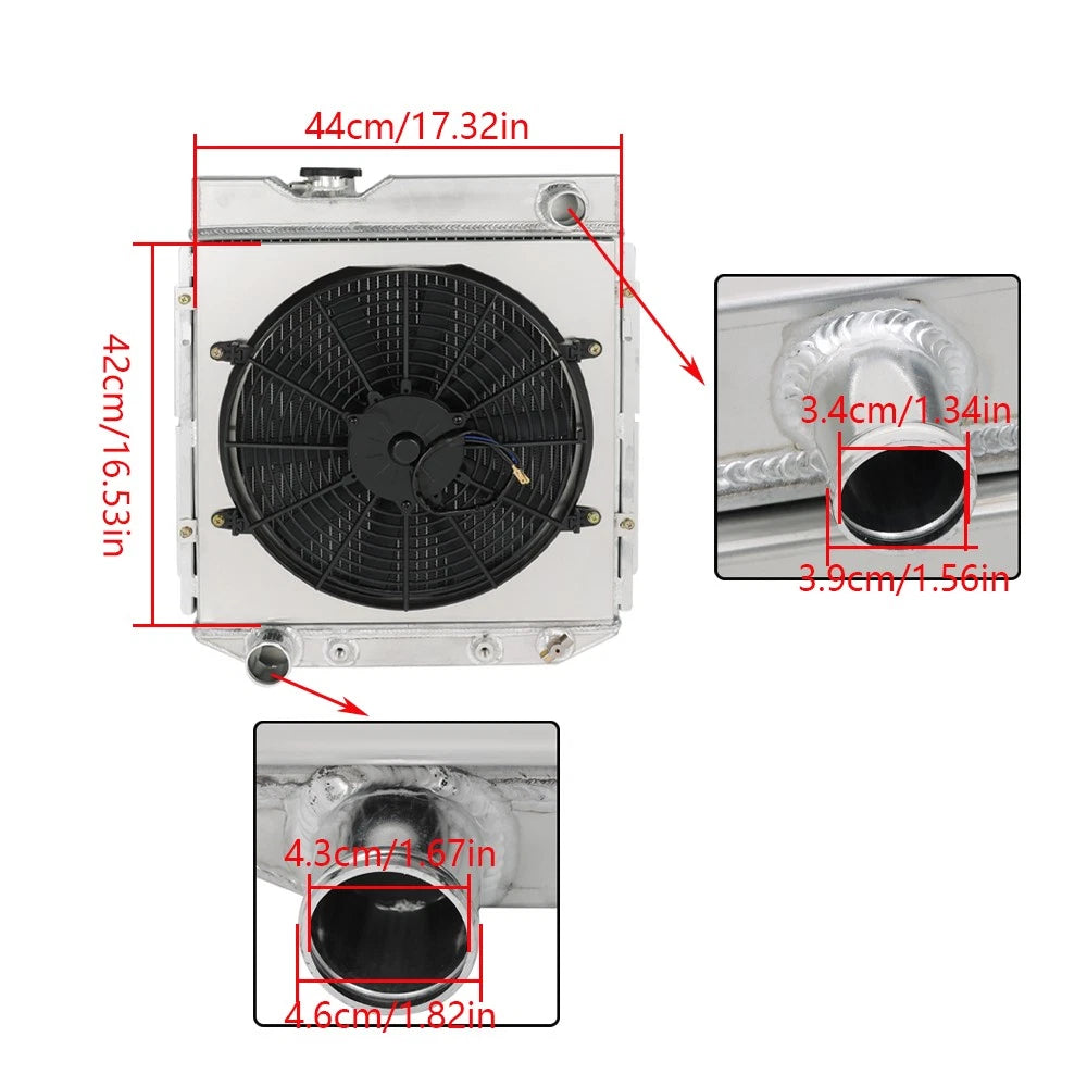 All Aluminum Cooling Water Tank for Ford Falcon/Mustang (1960–1966)