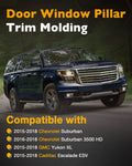 Door Window B/C Pillar Trim Molding for Chevy Suburban GMC Yukon (2015–2018)