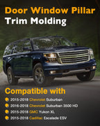 Door Window B/C Pillar Trim Molding for Chevy Suburban GMC Yukon (2015–2018)