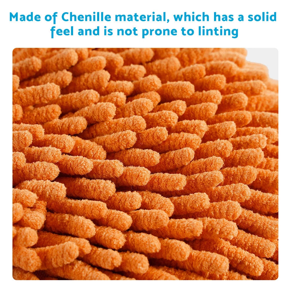 Chenille Hand Towels for Kids (Microfiber Plush, Absorbent)