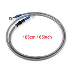 M10 Brake Oil Hose Line with Banjo Fitting for Universal Applications (165cm)