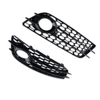 Pair Fog Grille Cover for Audi A4 (2008–2012) 8K0807681C01C