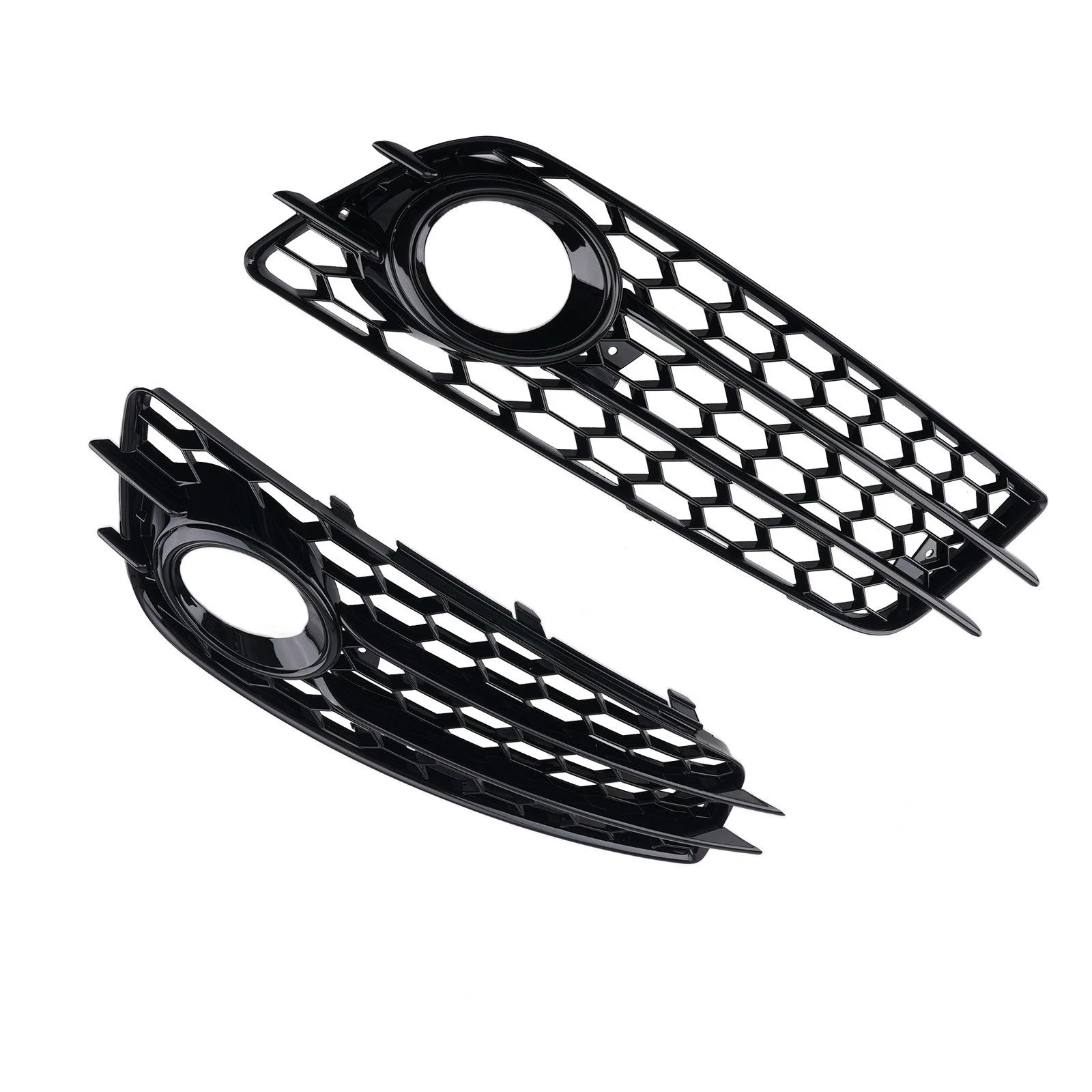 Pair Fog Grille Cover for Audi A4 (2008–2012) 8K0807681C01C