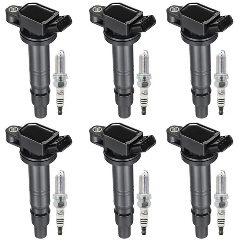 6X Ignition Coils + 6X Spark Plugs for Toyota Tacoma V6 4.0L (2005–2015) UF495