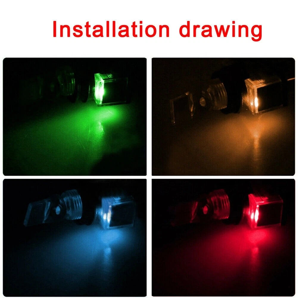 Set of 4 Round On/Off LED Light Switches for Vehicle