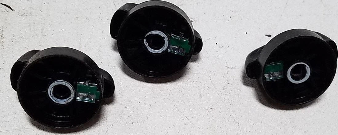 Set of 2 Analog Climate Heat Control Knobs for Ford Thunderbird Cougar (1994–1997)
