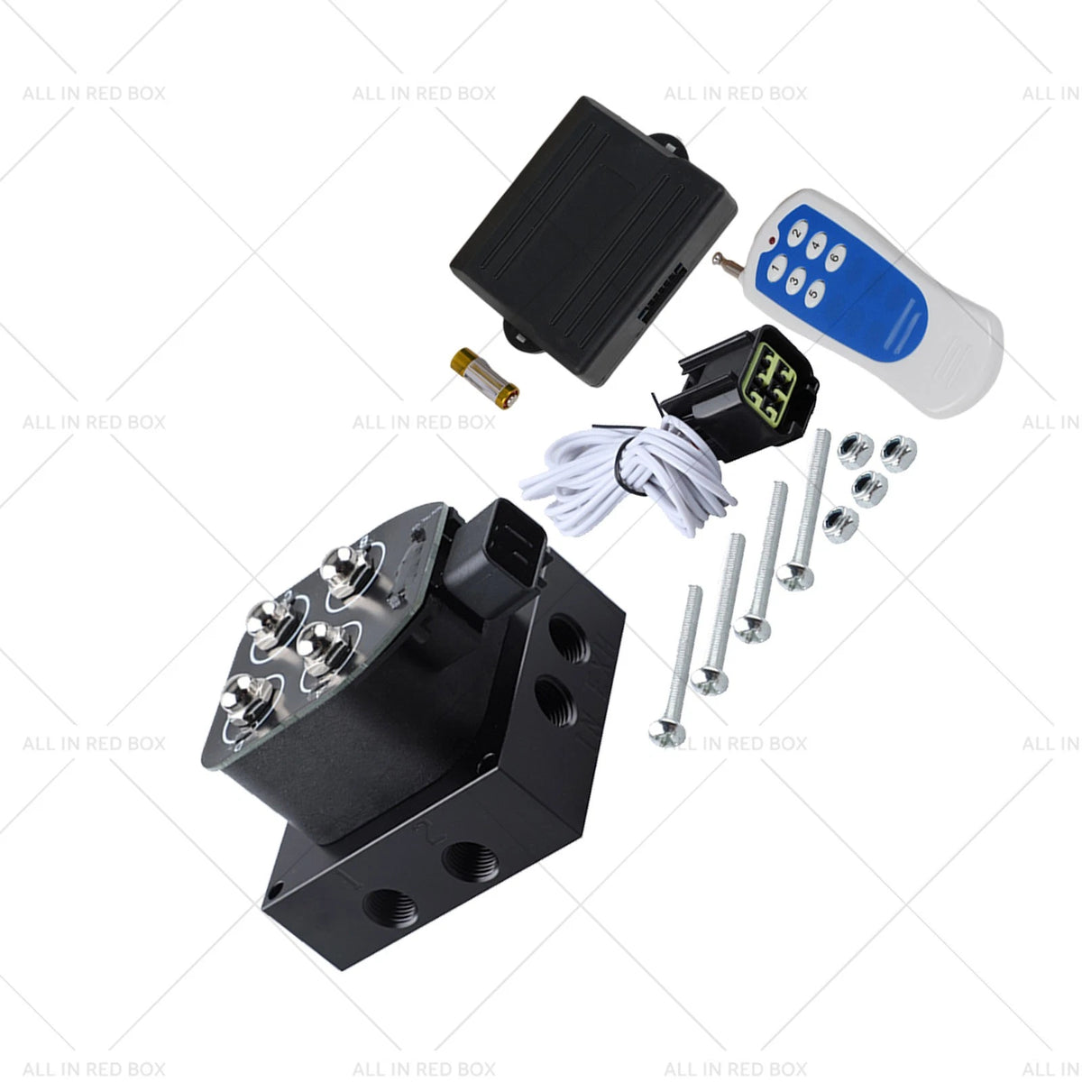 Manifold Valve Block Remote Control 0-200 PSI 1/4"NPT for Universal