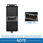 Rear Passenger Side Power Window Switch for Honda Odyssey (2015–2018) No. 35770T6AJ01