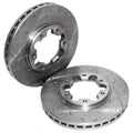Front Drilled Slotted Disc Rotor + Pads for Patrol GU Y61 (1997-2016)