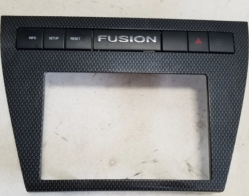 Carbon Fiber Dash Radio Climate Control Bezel for Ford Fusion (2006–2009)