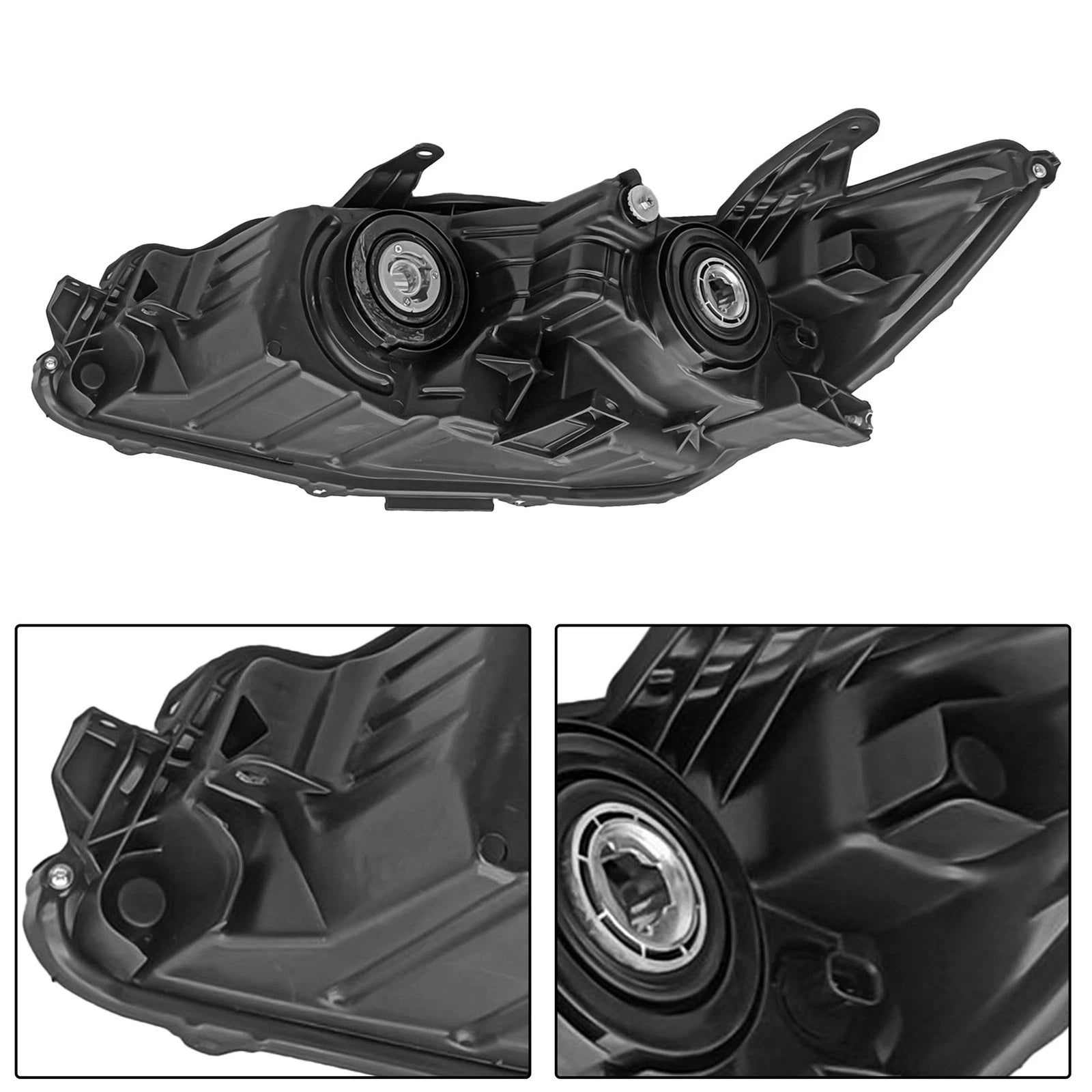 Set of 2 Headlight Assemblies for Toyota Camry (2015–2017)