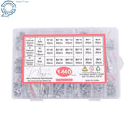 Set of 1440 Metric Bolts with Nuts 304 Stainless Steel Hex Socket M2 M3 M4