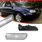 Clear Lens Front Bumper Side Marker Lights for VW MK4 Golf R32 GTI Jetta (1999–2006)