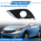 Front Left Fog Light Grill No. 622576W80A for Nissan Versa (2015–2018)